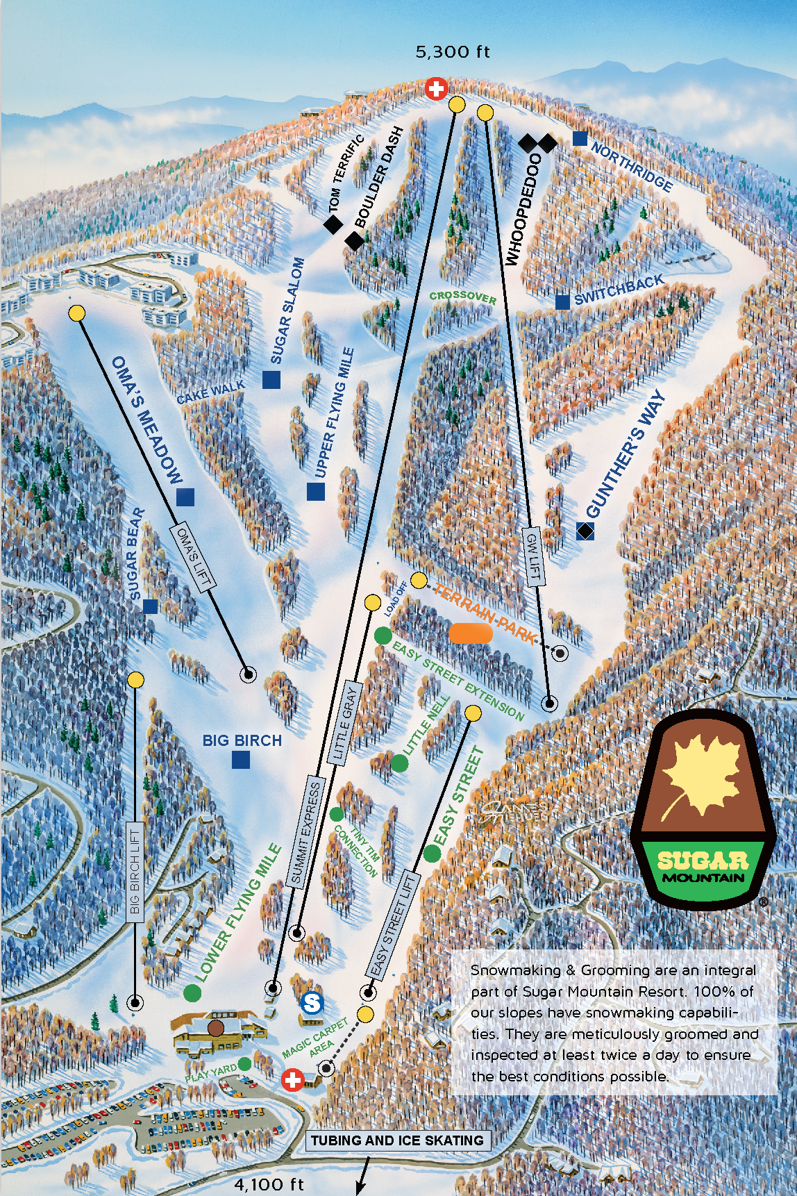 Sugar Mountain Resort's Slopes and Trails